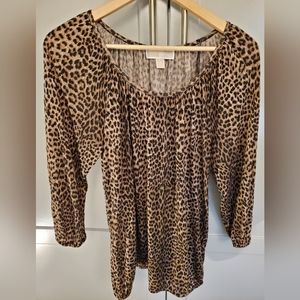 MICHAEL Michael Kors - Animal print peasant blouse - Sz M